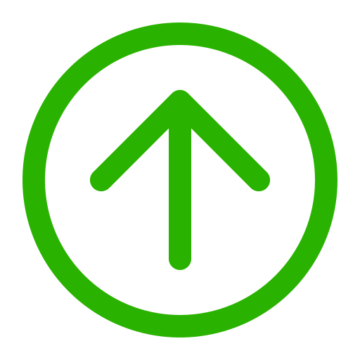 Seta verde para cima